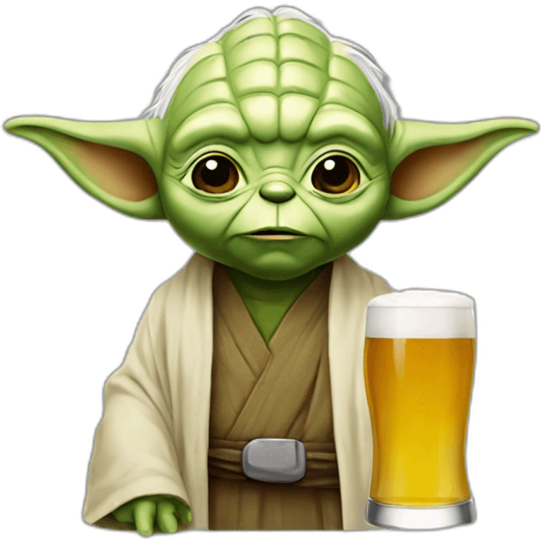 Yoda beer emoji