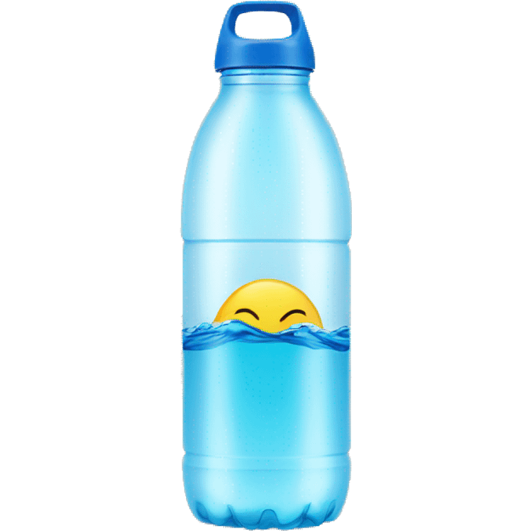 water bottle with brand emoji