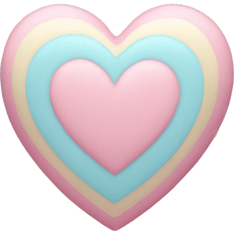 Pastel heart emoji