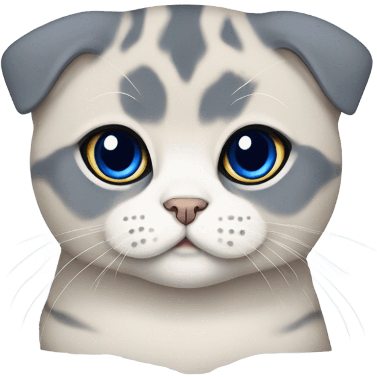 Scottish fold with Blue Point colours emoji