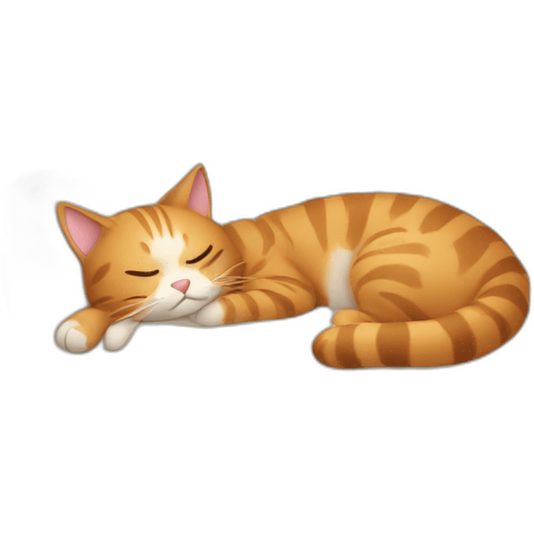 cosy cat nap at home. emoji