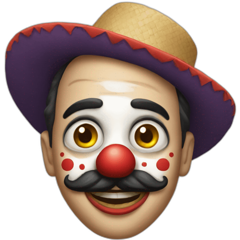 a mexican clown emoji