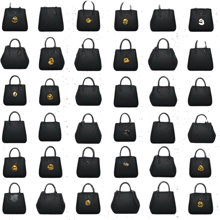 Black Dior bag emoji