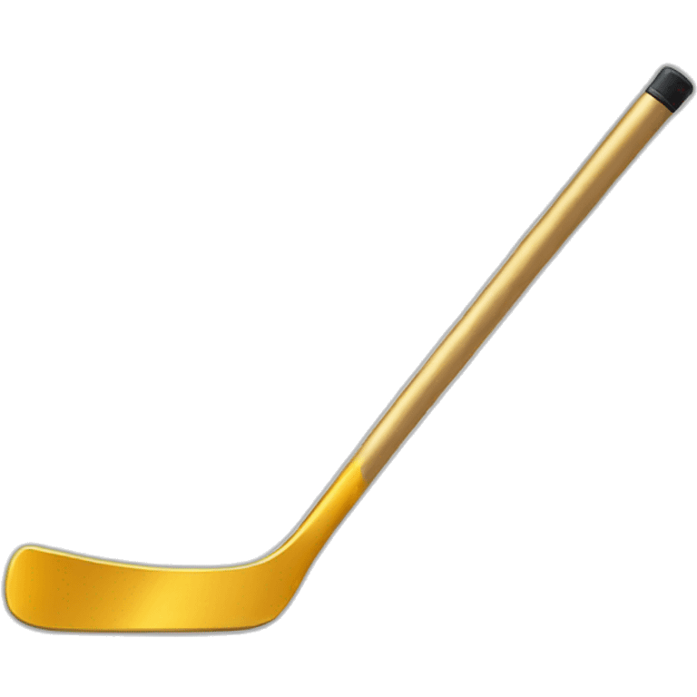 golden hockey stick emoji