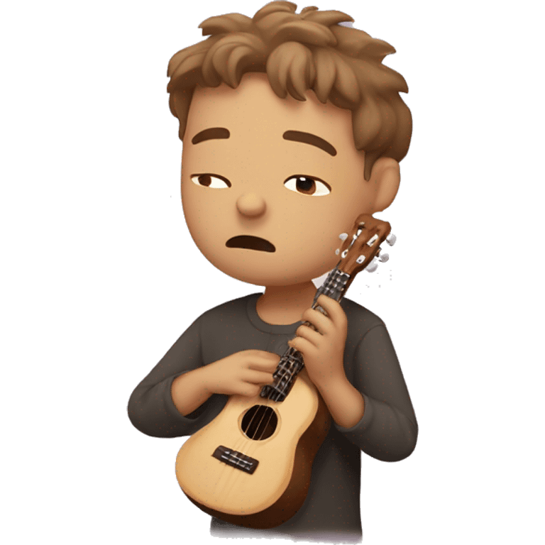 Sad ukulele player ￼ emoji