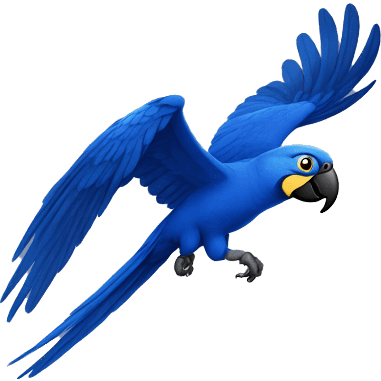 Hyacinth macaw flying  emoji