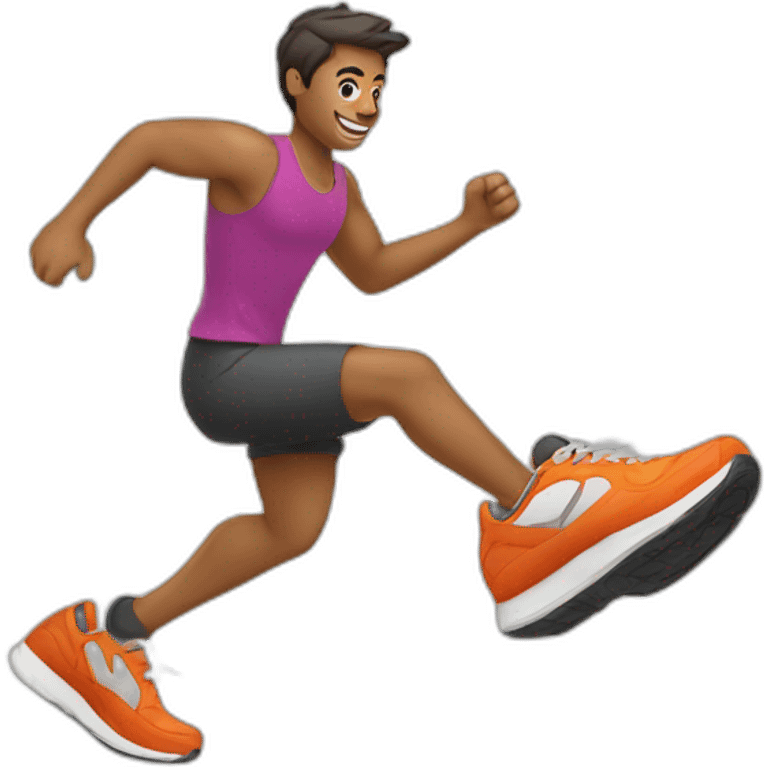 running chaussure emoji