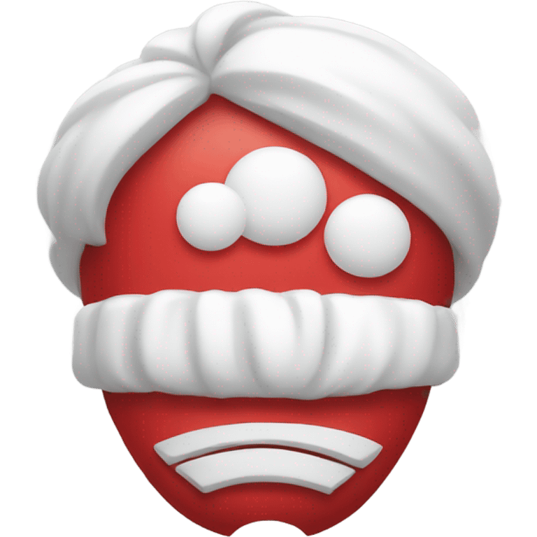 white and red sweet emoji