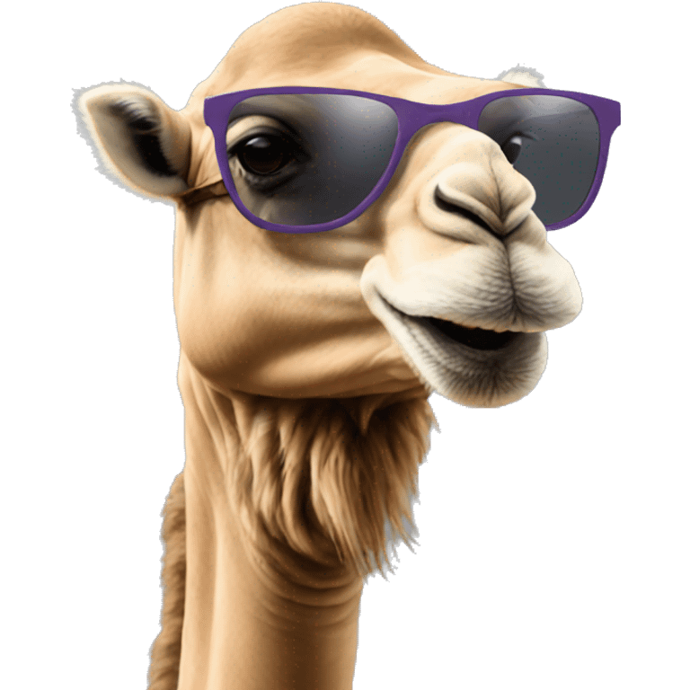 Camel with sunglasses emoji