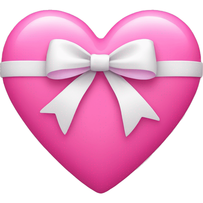 Pink heart with bow  emoji