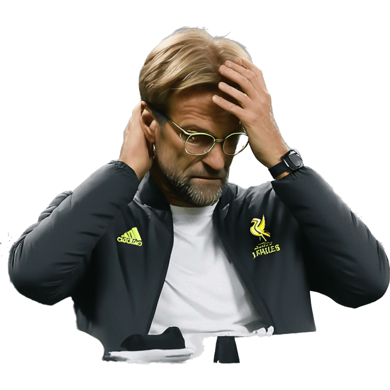 Jurgen Klopp facepalm emoji emoji