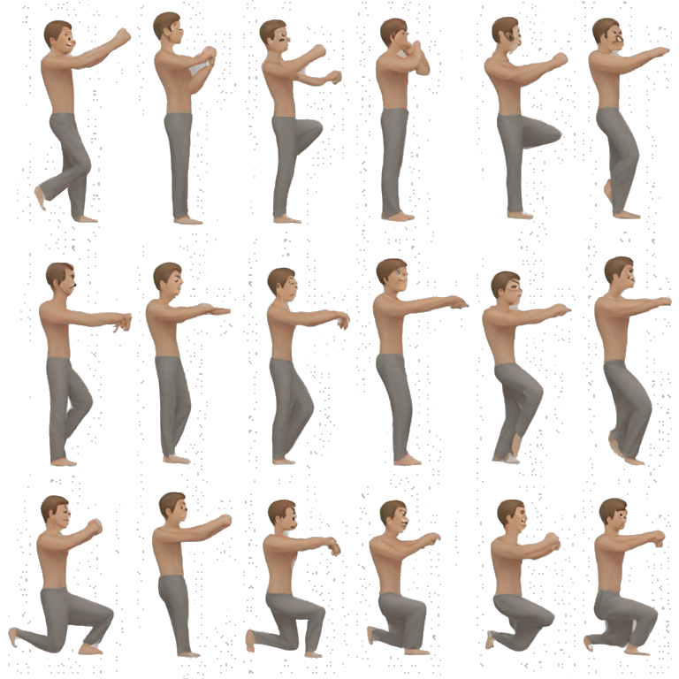 stretching men emoji