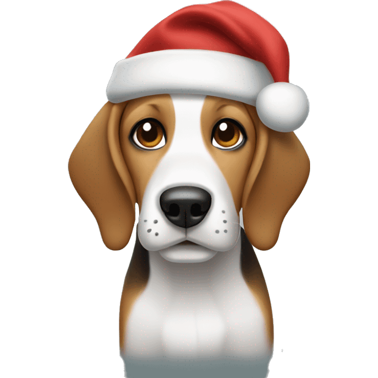 Christmas Beagle emoji