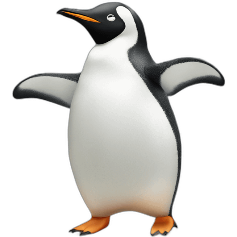 Penguin dancing emoji