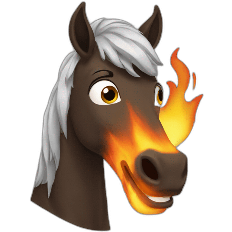 Fire-hourse emoji