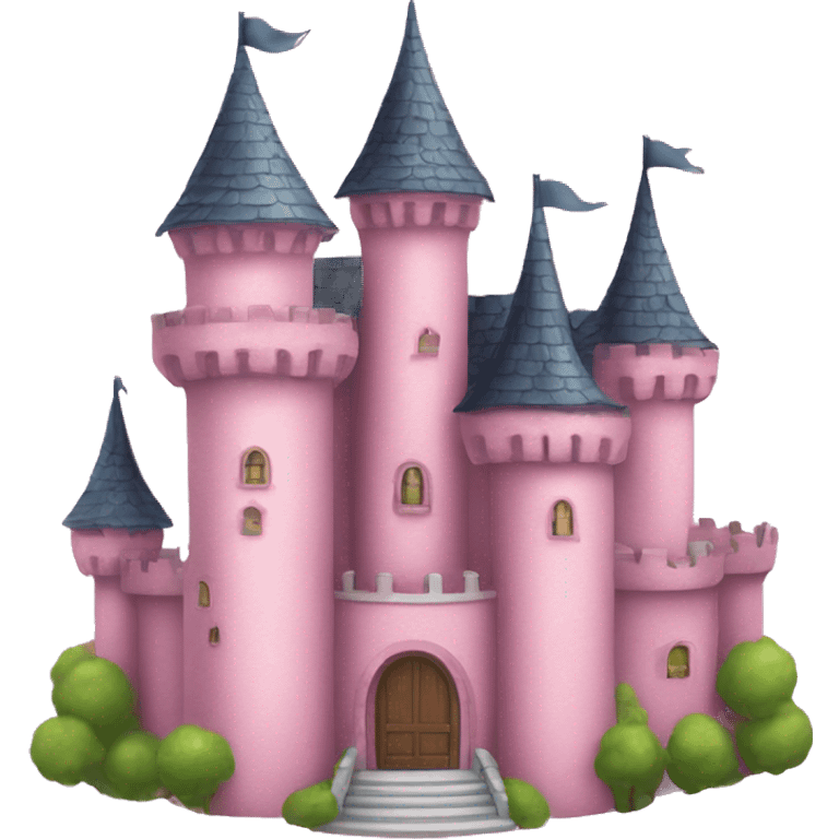 PRINCESS CASTLE HOUSE IN PINK emoji