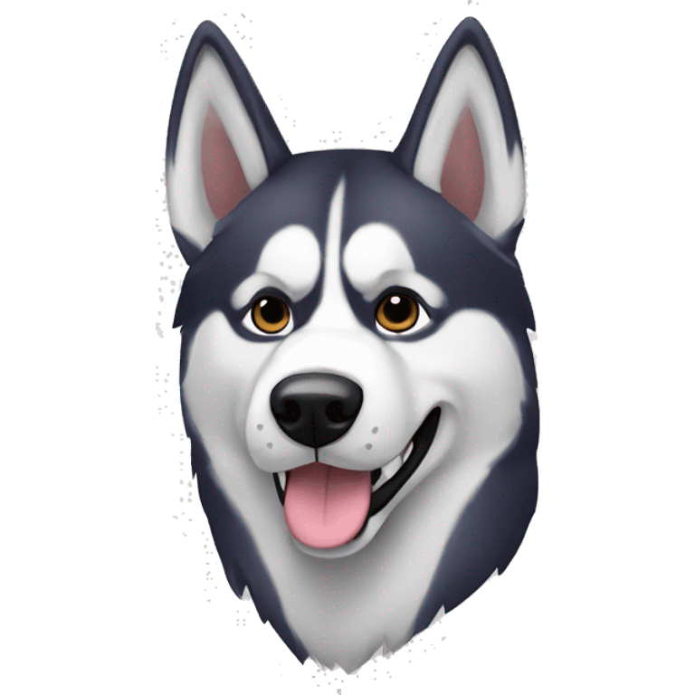 husky de orejas caidas emoji