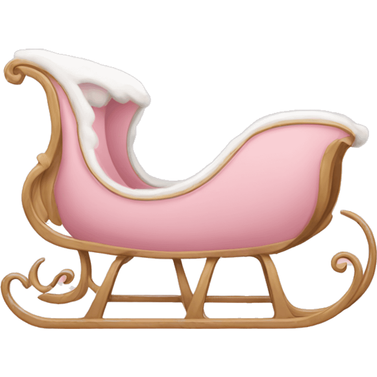 light pink sleigh emoji