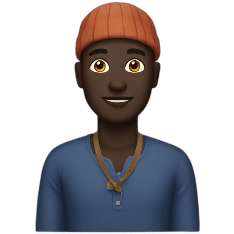 Black skin Turk male emoji