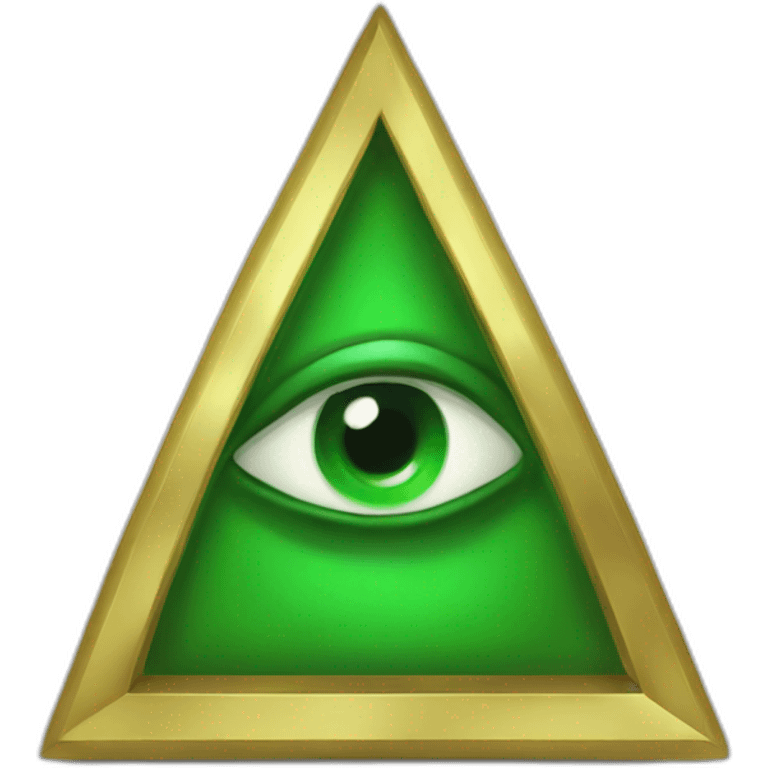 Illuminati green emoji