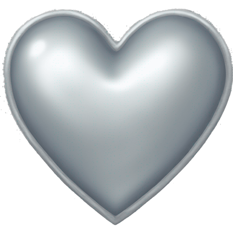 Silver heart emoji