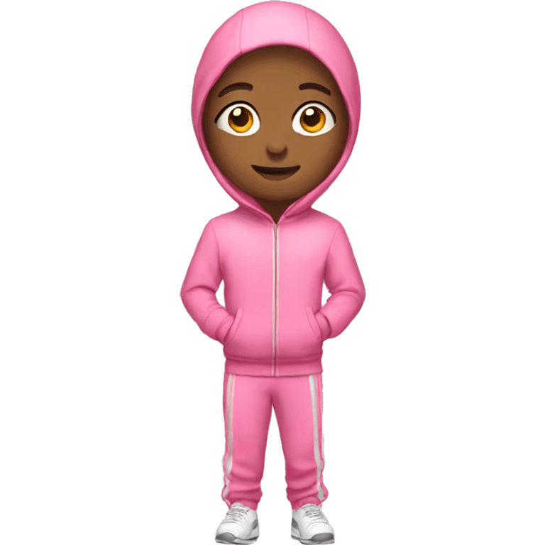 pink tracksuit without person emoji