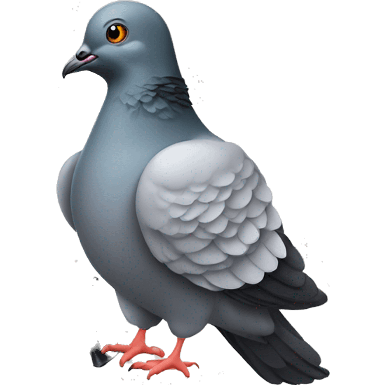 pigeon with gun emoji