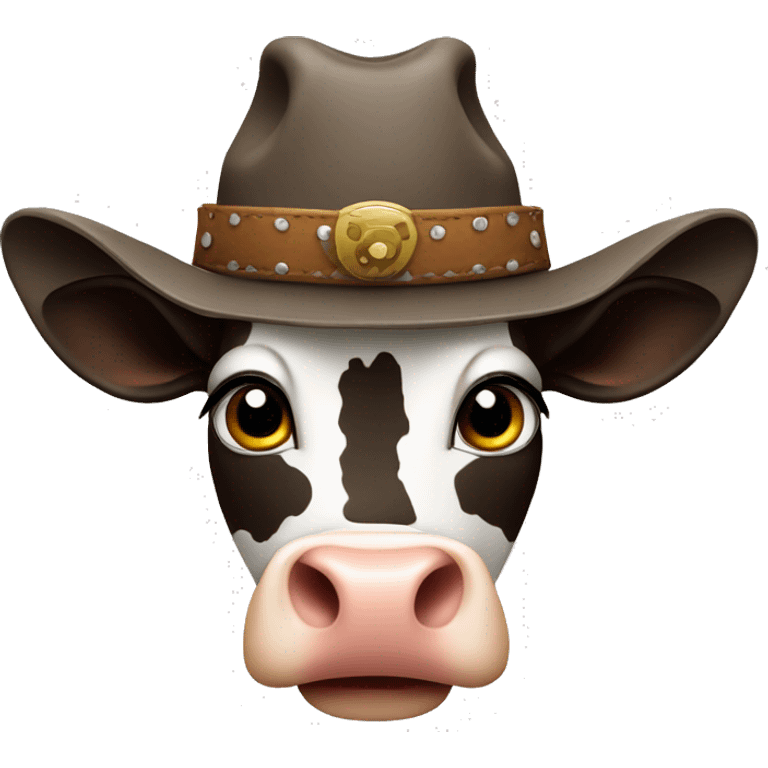 Cow with cowboy hat emoji