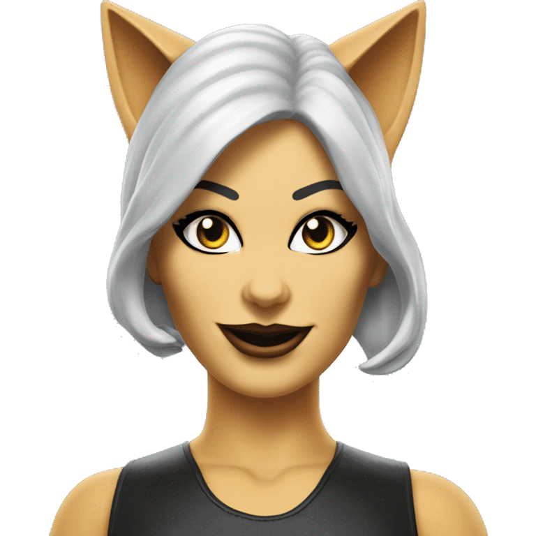 Realistic Cat Woman from Batman tv show’s plastic dream house food truck  emoji