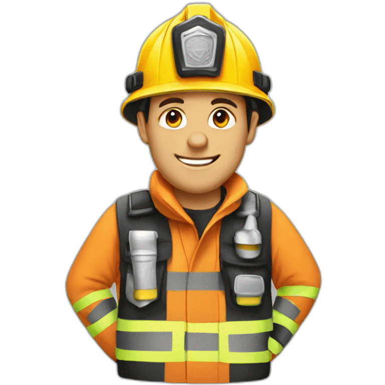 Fireman white emoji