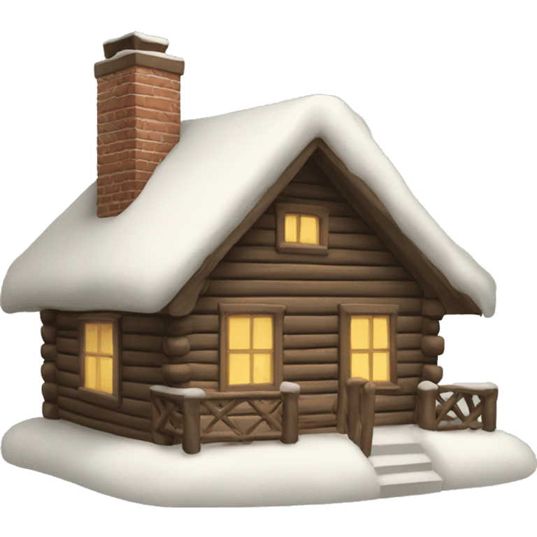 Christmas cabin emoji