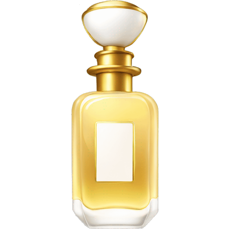 White and gold perfume emoji