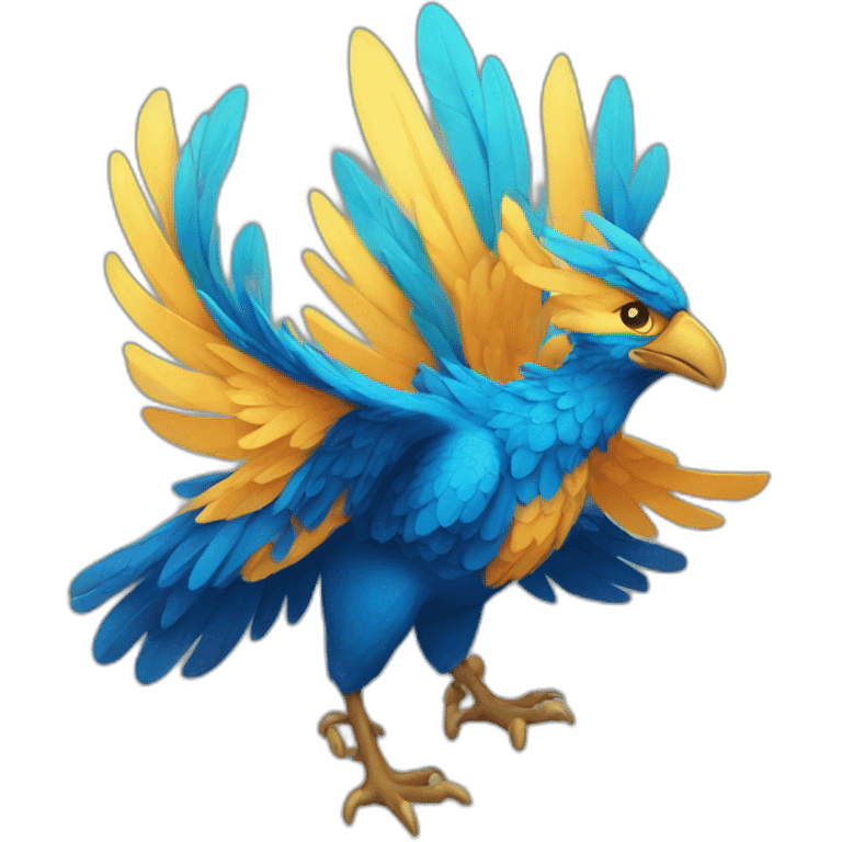 Phoenix bleu emoji