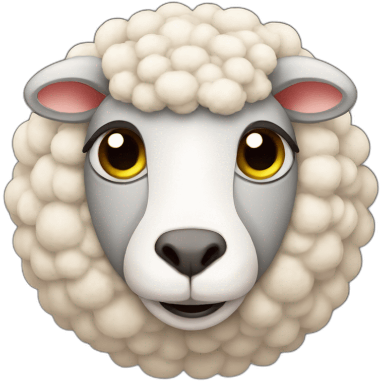 Sheep.wirh cat head emoji