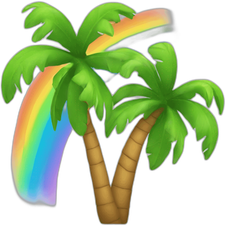 palm tree rainbow emoji