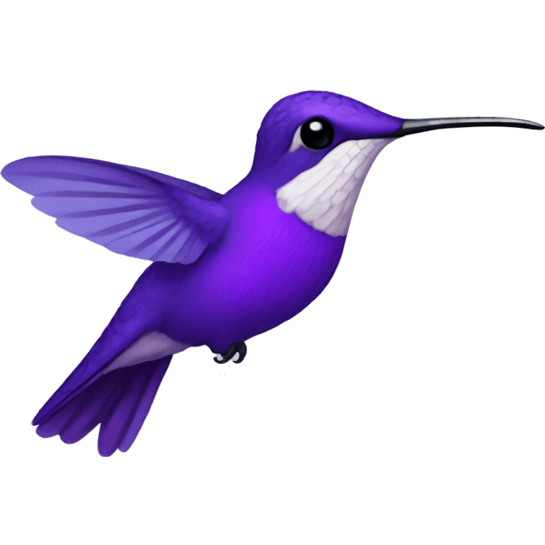 Violet hummingbird emoji