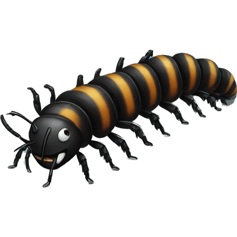 black centipede  emoji