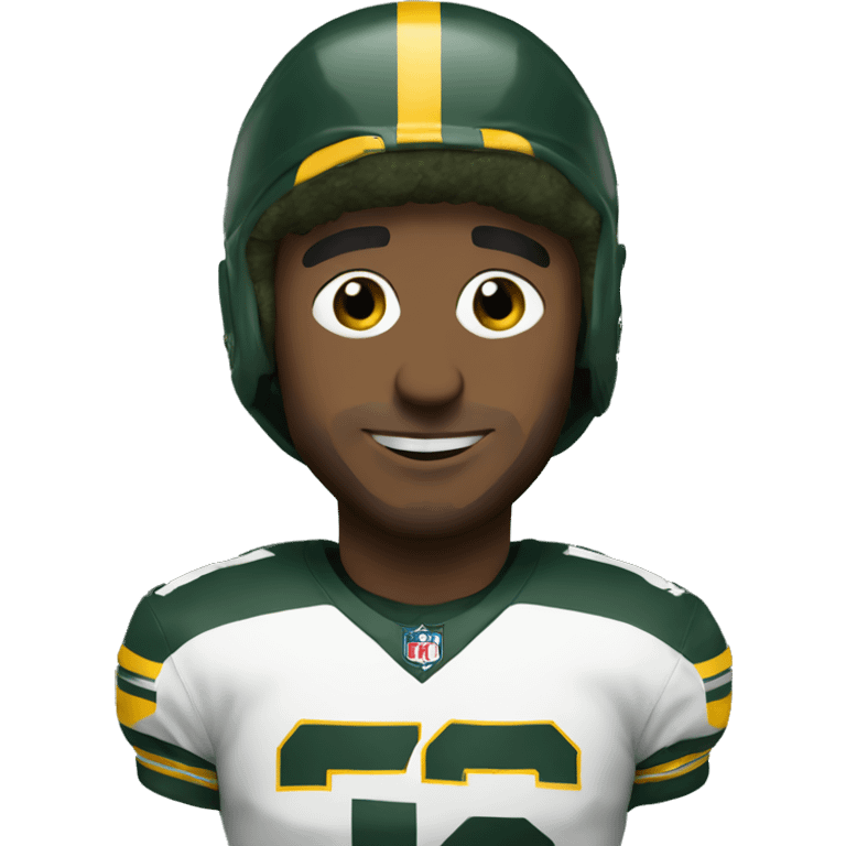 Me in a Packer uniform emoji