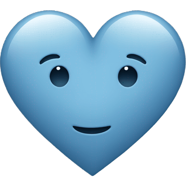 grey blue heart  emoji