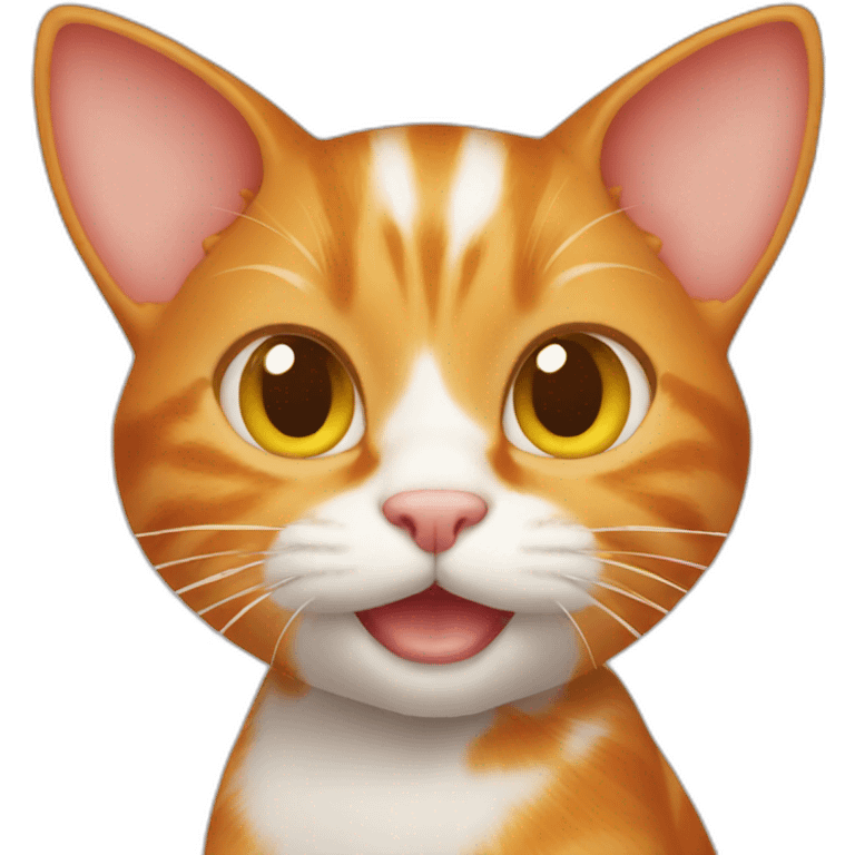 Ginger cat holding a mouse emoji