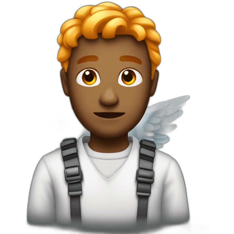 un prisonnier avec des ailes d'ange emoji