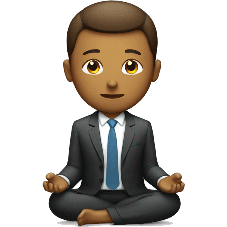 executive meditating emoji