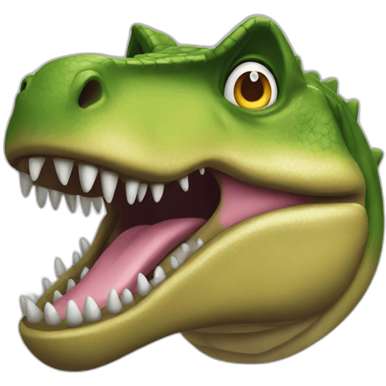 T-rex Crocodile emoji