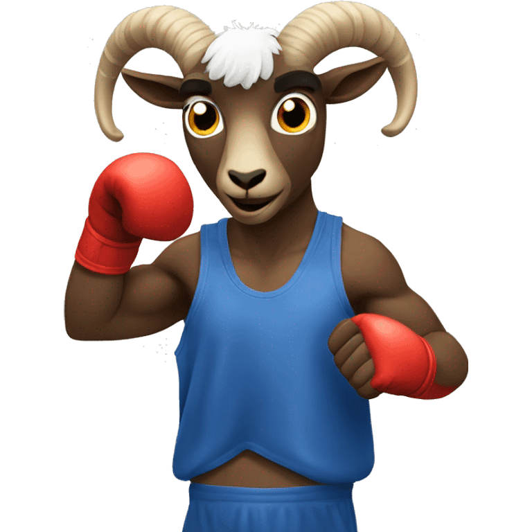 Billy goat boxing  emoji