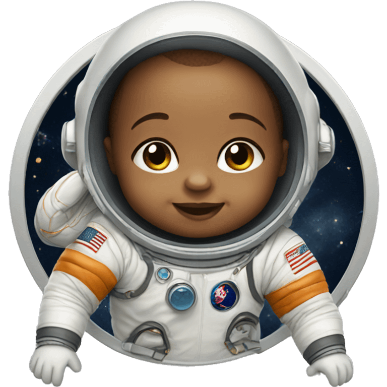 Astronaut baby  emoji