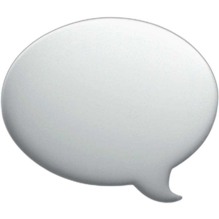 speech-bubble white with a grey point emoji