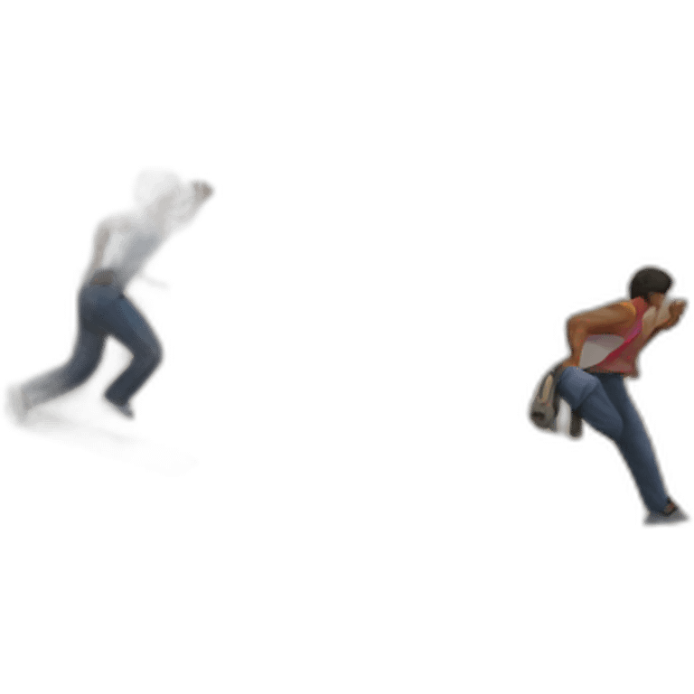 People jumping the border emoji