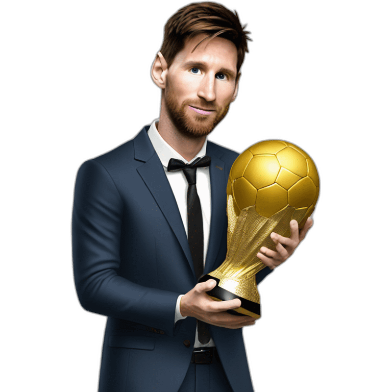 messi ballon dor holding emoji