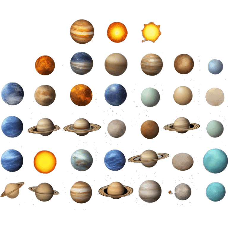 The whole solar system emoji