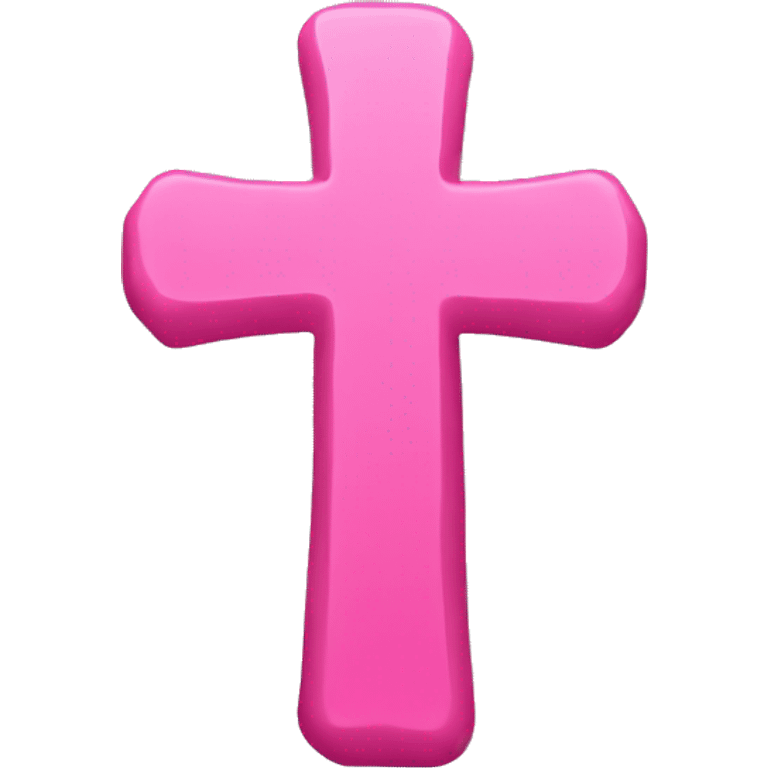 Pink cross emoji